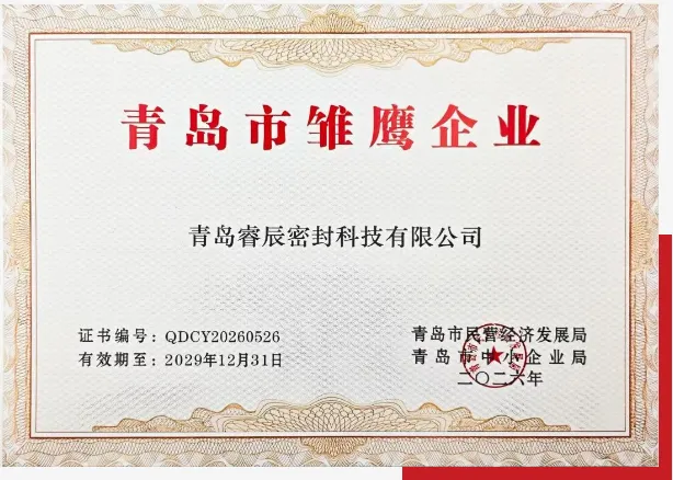 Qingdao Ruichen Sealing Technology Co., Ltd. buvo pasirinkta 2026 m. Čingdao „Eaglet Enterprise“.